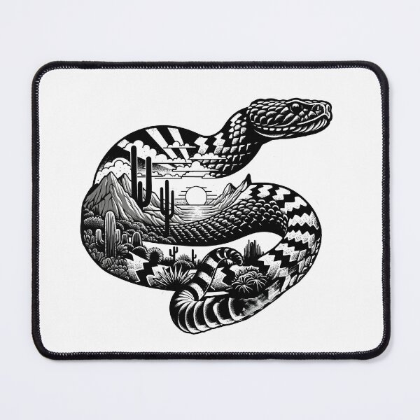Item preview, Wild desert rattlesnake designed and sold by landscapeworlds.