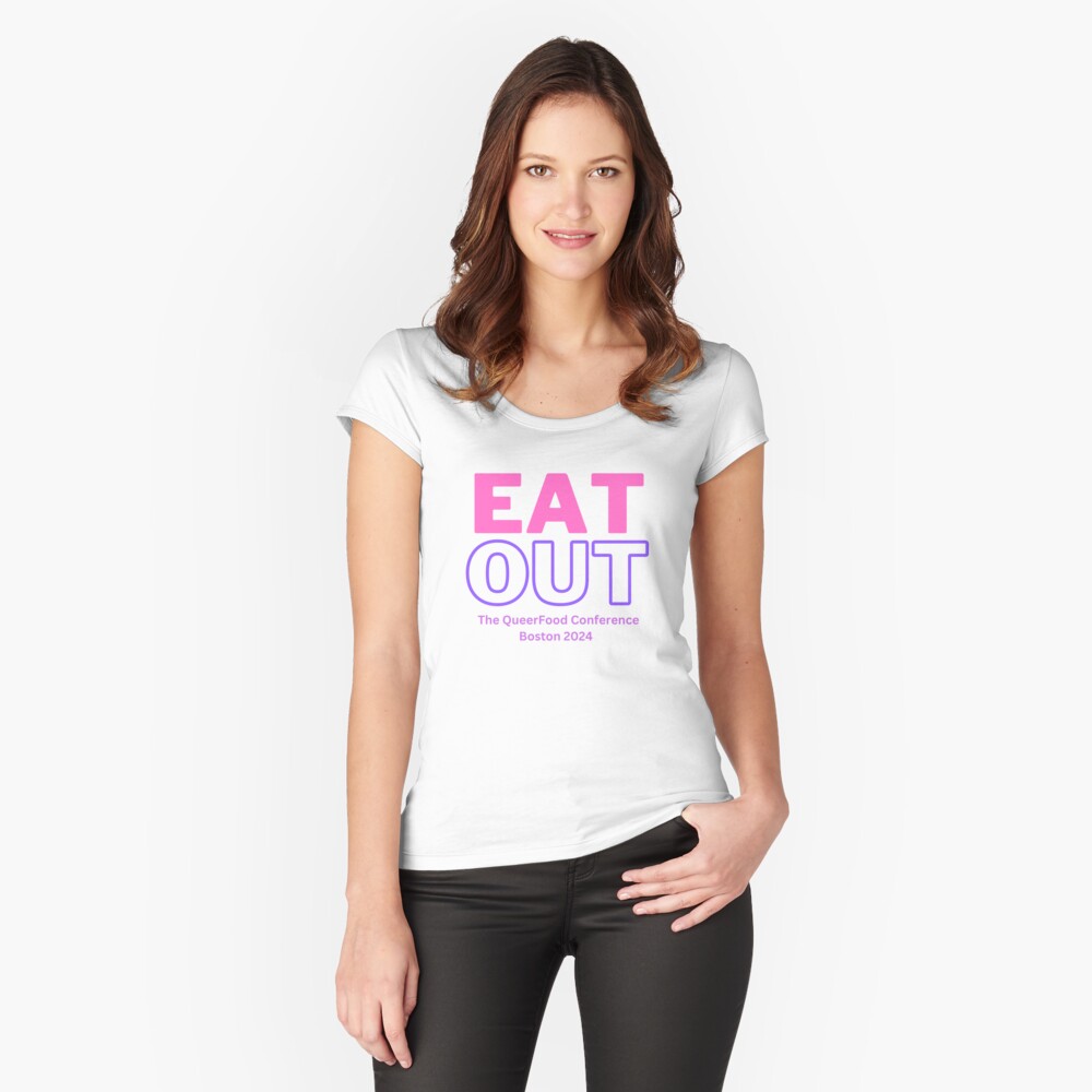 Item preview, Fitted Scoop T-Shirt designed and sold by queerfood.