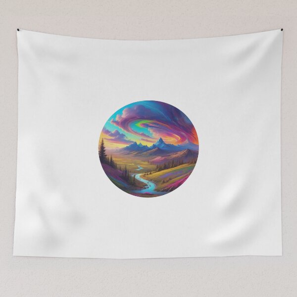 Item preview, Extravagant Landscape Sticker (1341) designed and sold by WASjourney.