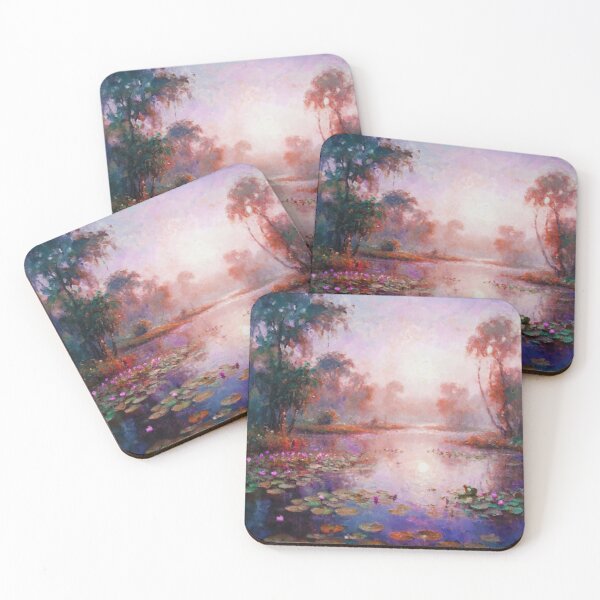 Item preview, Pink Sunset Over The Marsh designed and sold by AUTHENTIC AMERICANA ARTS.