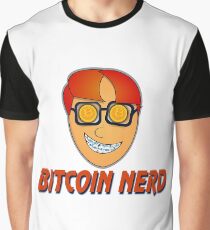 Nerd Bitcoin T-shirt Graphic T-Shirt