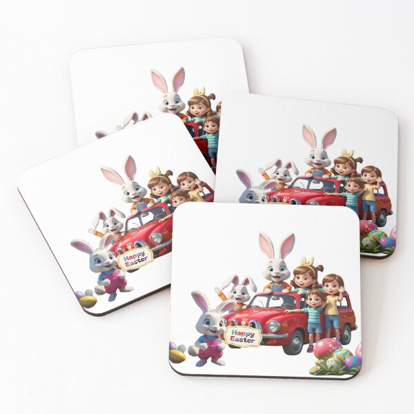 Item preview, Happy Easter, Children & Rabbit designed and sold by RoseAIArtRhythm.