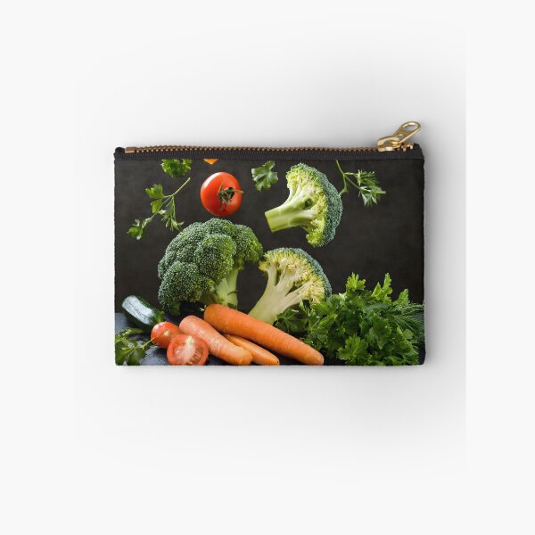 Item preview, Vegetables falling from above. Dark background. designed and sold by coffeeflavour.