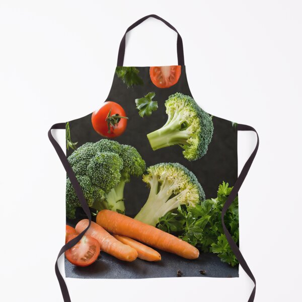 Item preview, Vegetables falling from above. Dark background. designed and sold by coffeeflavour.