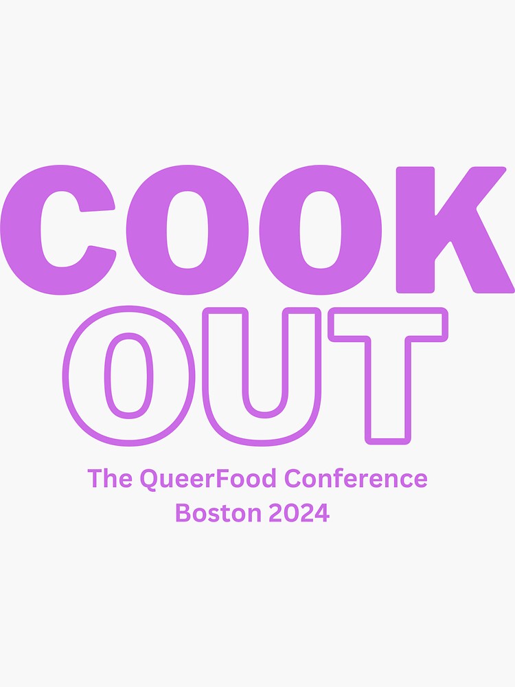 Thumbnail 3 of 3, Sticker, Cook Out Queer Food Conference designed and sold by queerfood.