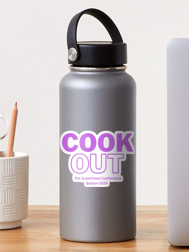 Thumbnail 1 of 3, Sticker, Cook Out Queer Food Conference designed and sold by queerfood.