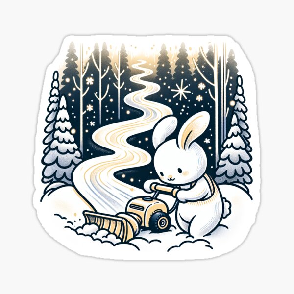 Item preview, Bunny's Snow Blower Delight designed and sold by zzz888.