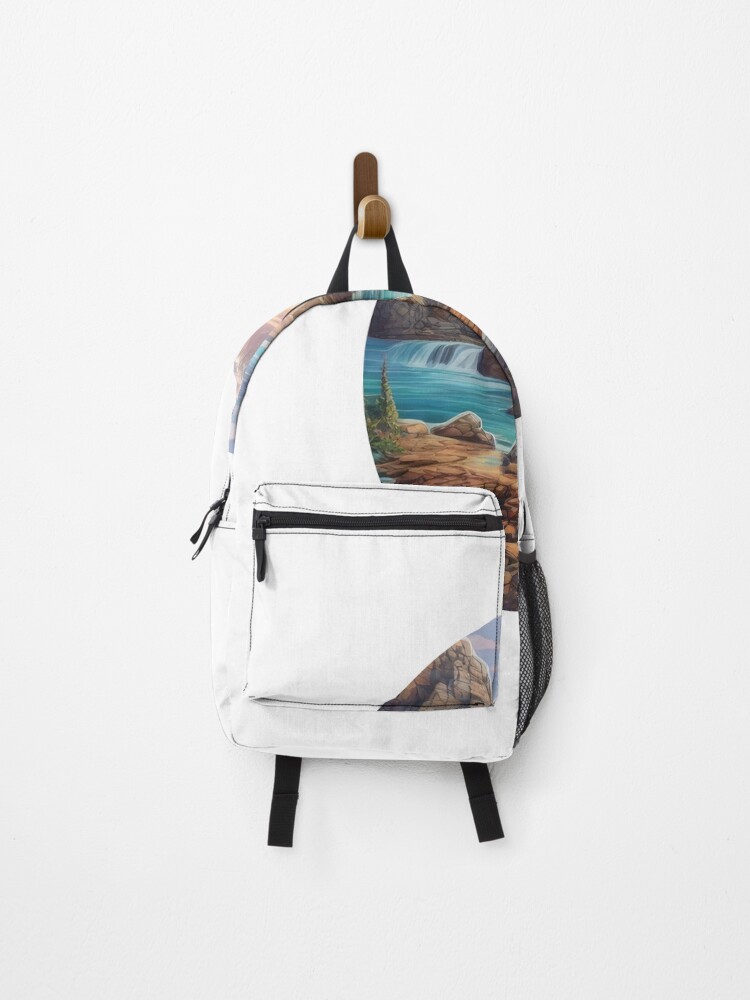 Thumbnail 1 of 3, Backpack, Beautiful Rocks Sticker (1347) designed and sold by WASjourney.