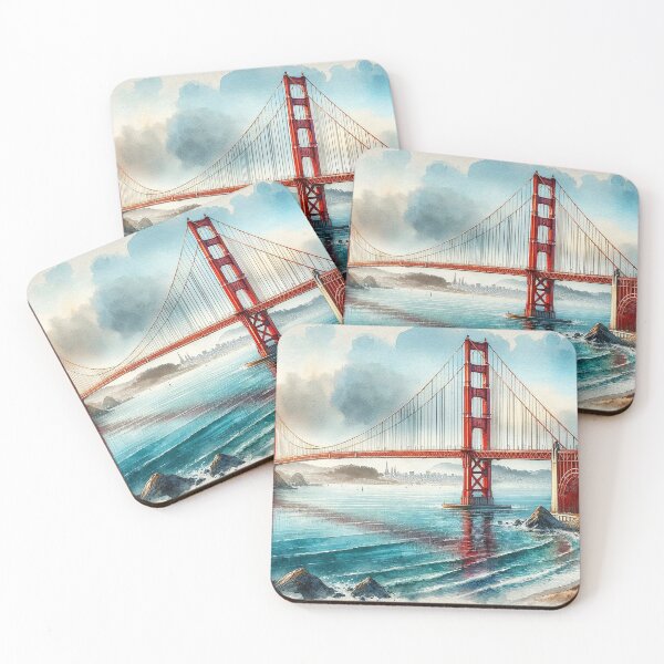 Item preview, Golden Bridge at dawn designed and sold by Cerberus-Art.