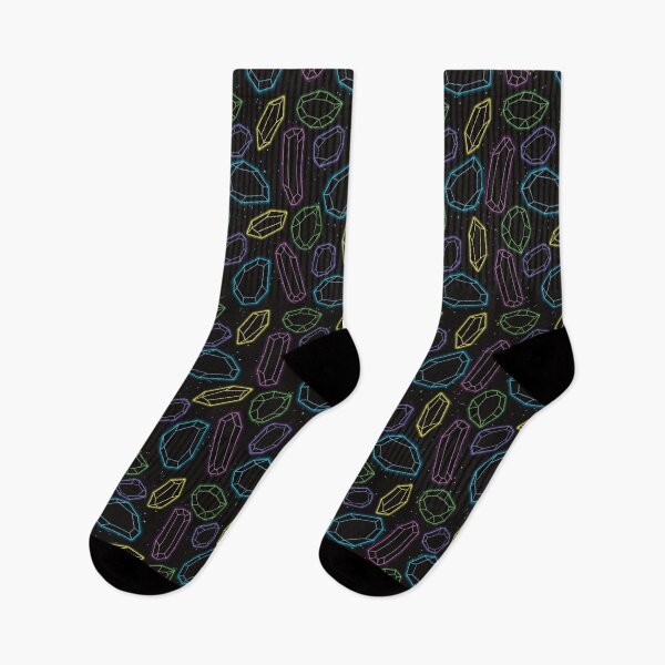 Item preview, Neon Crystal Line Art Pattern designed and sold by AloraDawnEve.