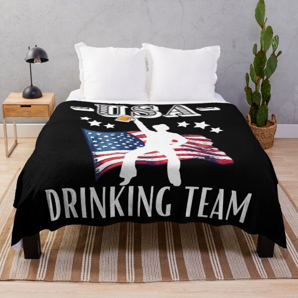 Item preview, Western Style American Flag Beer USA Drinking Team Patriotic designed and sold by BunBuntheDog-.