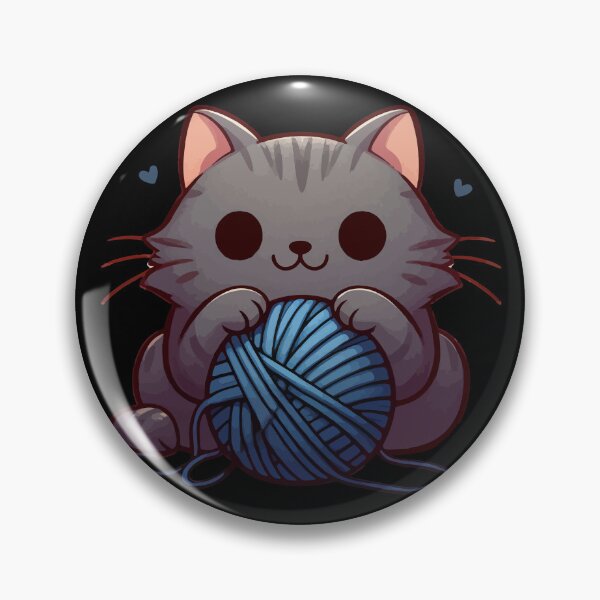 Item preview, Kawaii Cute Cat With Yarn Ball designed and sold by TomFrontierArt.
