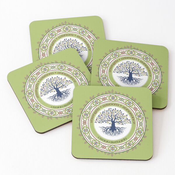Item preview, Tree of Life Crann Bethadh Strength Wisdom Endurance designed and sold by theflandonian.