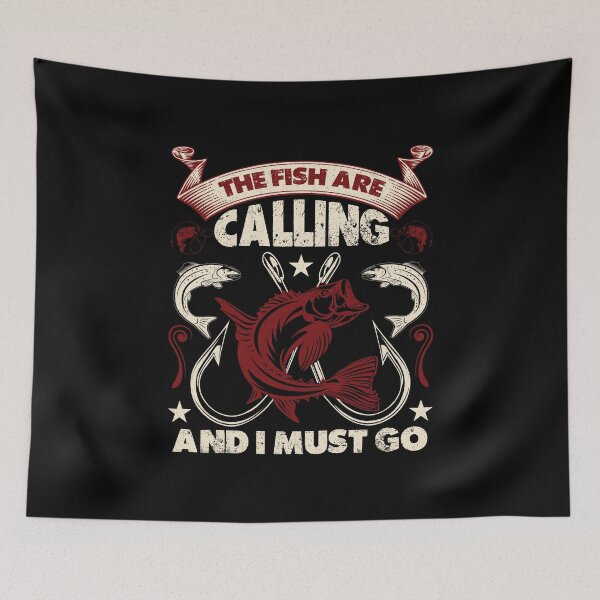 Item preview, Funny The Fish Are Calling And I Must Go Fishing Present designed and sold by 07Art.