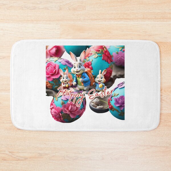 Item preview, Happy Easter Rabbits designed and sold by RoseAIArtRhythm.