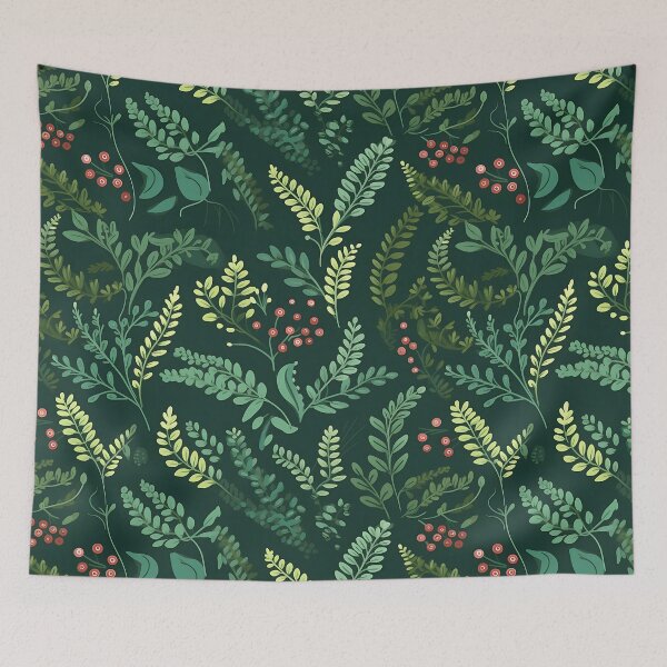 Item preview, Cottagecore Botanical Floral Herbs Plants Berries Pressed Flowers designed and sold by fluffstuffgifts.
