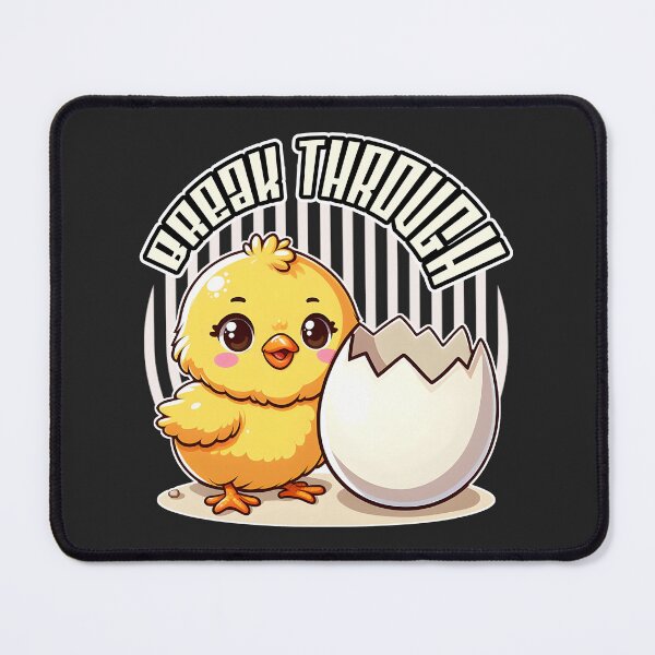 Item preview, Break through: Hopeful Yellow Chicken designed and sold by SplashTastic.
