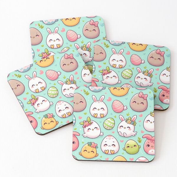 Item preview, Happy Faced Easter Eggs, Easter Bunnies, Easter Rabbits designed and sold by erkabees.