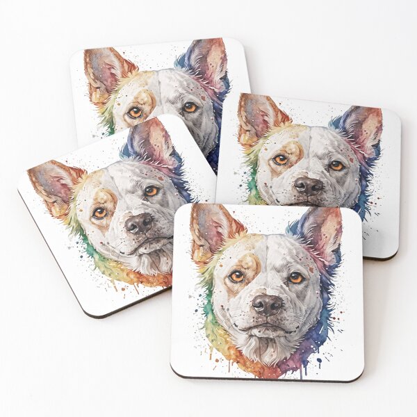 Item preview, Colorful water paint style dog designed and sold by Lukasz Kobylka.