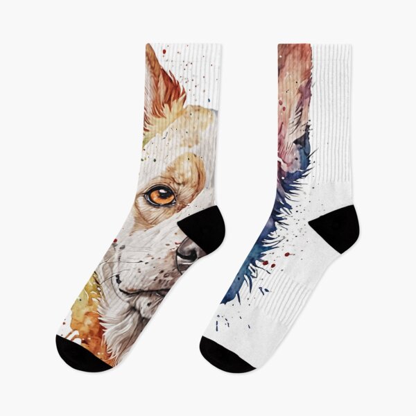 Artikelvorschau, Bunter Hund im Wasserfarben-Stil entworfen und verkauft von Lukasz Kobylka.
