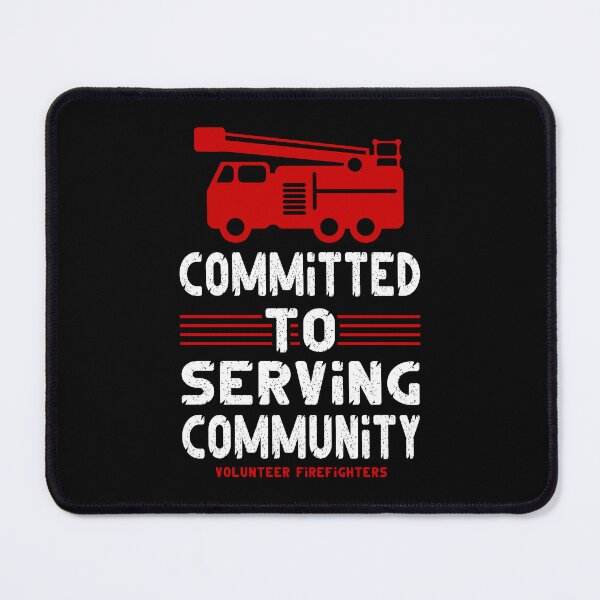 Item preview, Committed to serving community - Volunteer Firefighter designed and sold by Faissal Thomass.