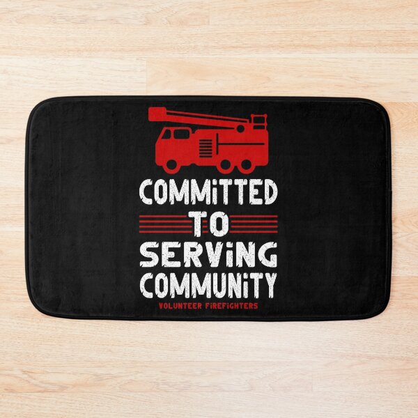 Item preview, Committed to serving community - Volunteer Firefighter designed and sold by Faissal Thomass.