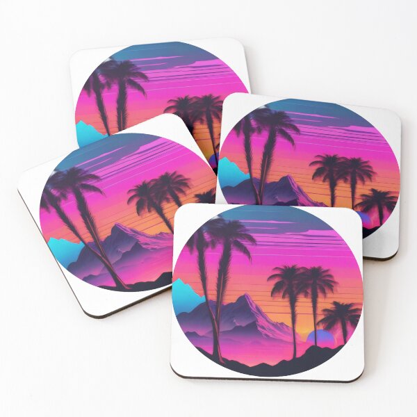 Item preview, 4D Vaporwave Landscape (1362) designed and sold by WASjourney.