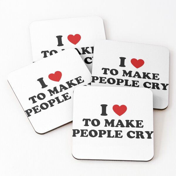 Item preview,  I <3 to make people cry - quote designed and sold by Lyxy.