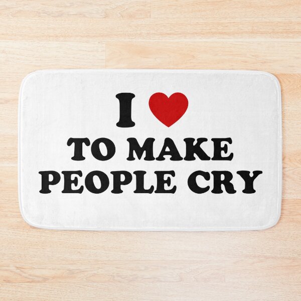 Item preview,  I <3 to make people cry - quote designed and sold by Lyxy.