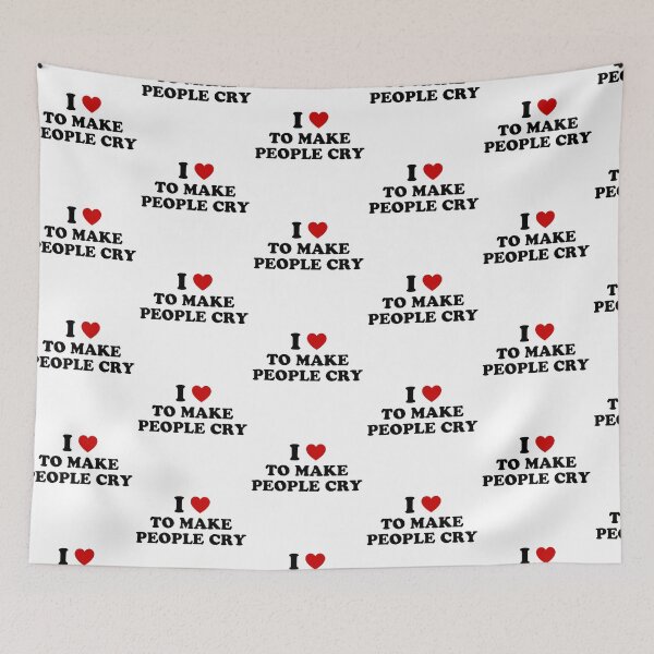 Item preview,  I <3 to make people cry - quote designed and sold by Lyxy.