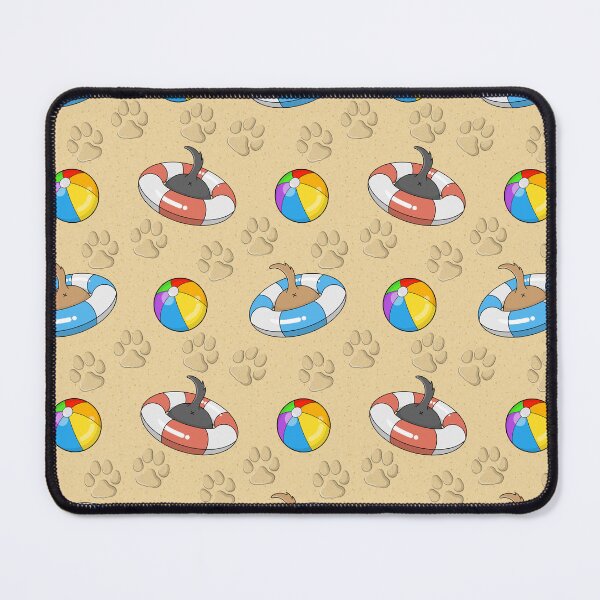 Item preview, Dogs on the beach - Rubber Rings - Seamless Pattern designed and sold by Amy Farmer.