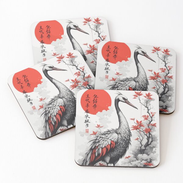 Item preview, Stunning Japanese Crane designed and sold by Vector Scout Lab.