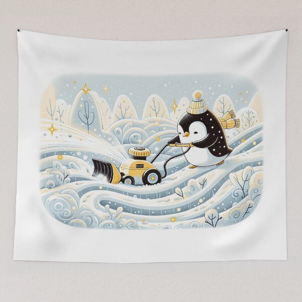 Item preview, Adorable Penguin's Snowfield Artistry designed and sold by zzz888.