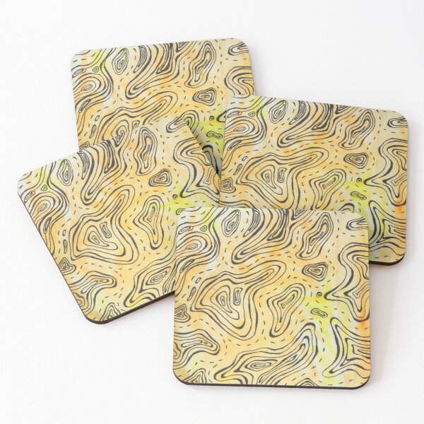 Item preview, Liquify Yellow Abstract designed and sold by MistyValleyArt.