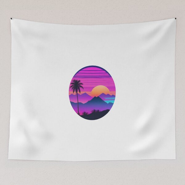Item preview, Surreal Vaporwave Sunset (1364) designed and sold by WASjourney.