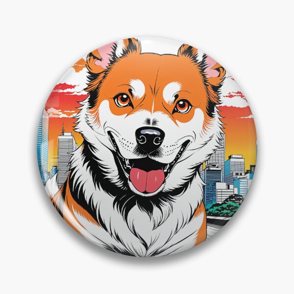 Item preview, The image portrays a vibrant illustration featuring a fluffy dog. designed and sold by yeekazar.