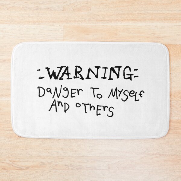 Item preview, Dark and Gritty WARNING danger to myself and others sketchy text designed and sold by Michael Stewart.
