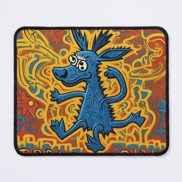 Item preview, In a vibrant cityscape, a graffiti dog designed and sold by Owl-o-the-wisp.
