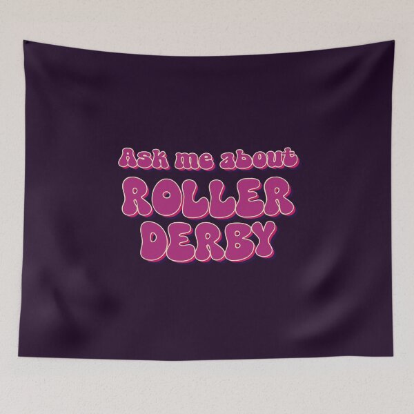 Item preview, Ask Me About Roller Derby designed and sold by Christina McEwen.