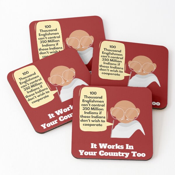 Item preview, Gandhi peaceful non violent non cooperation designed and sold by FreedomAlways.