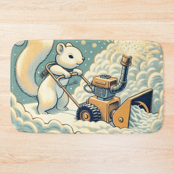 Item preview, Joyful Snow Squirrel with Snow Blower designed and sold by zzz888.