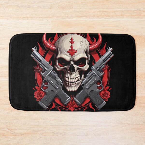 Item preview, Demon Skull with Guns designed and sold by Crows-Industry.