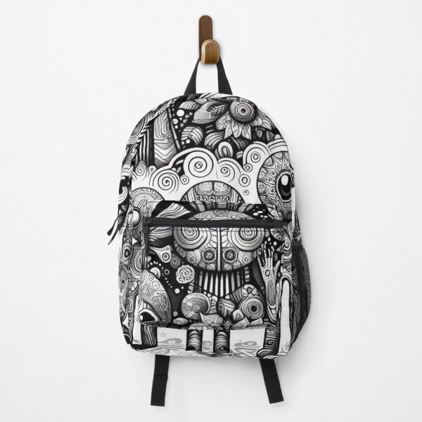 Item preview, Psychedelic Black and White Trip" Artwork Print designed and sold by DarkSideArtz.