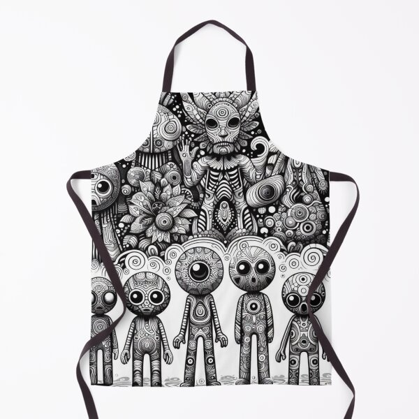 Item preview, Psychedelic Black and White Trip" Artwork Print designed and sold by DarkSideArtz.