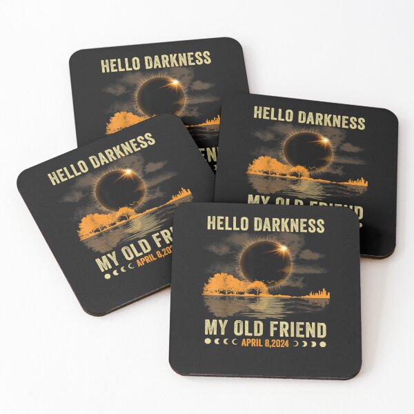 Item preview, Hello Darkness My Friend Solar Eclipse April 8, 2024 Funny  designed and sold by AlfredPrantl.