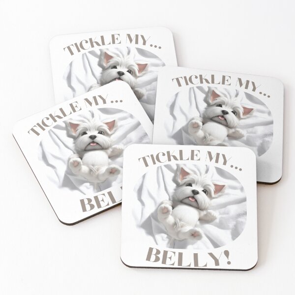 Item preview, Westie lover - tickle my belly designed and sold by AllAboutWesties.