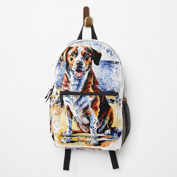 Item preview, The image is a vibrant watercolor painting of a dog. designed and sold by yeekazar.