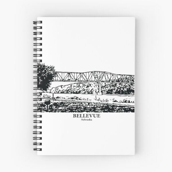 Artikelvorschau, Bellevue – Nebraska entworfen und verkauft von Lakeric Cityscapes.