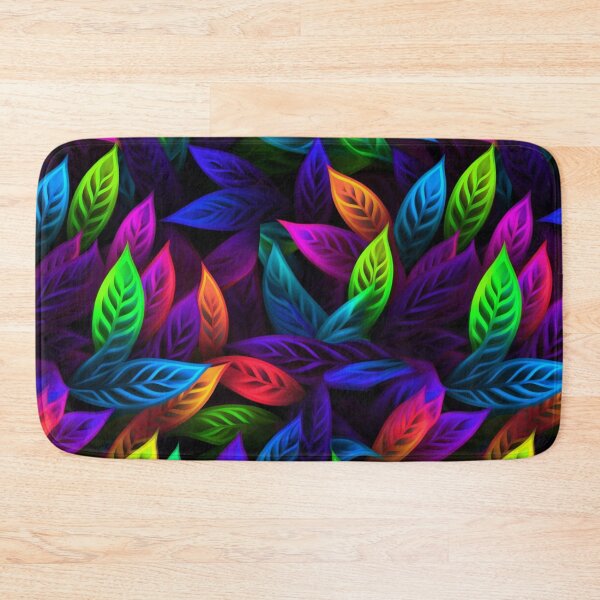 Item preview, Leaf Pattern in Bright Neon. designed and sold by SBD-Shop.