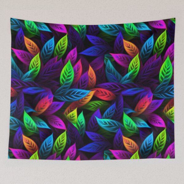 Item preview, Leaf Pattern in Bright Neon. designed and sold by SBD-Shop.